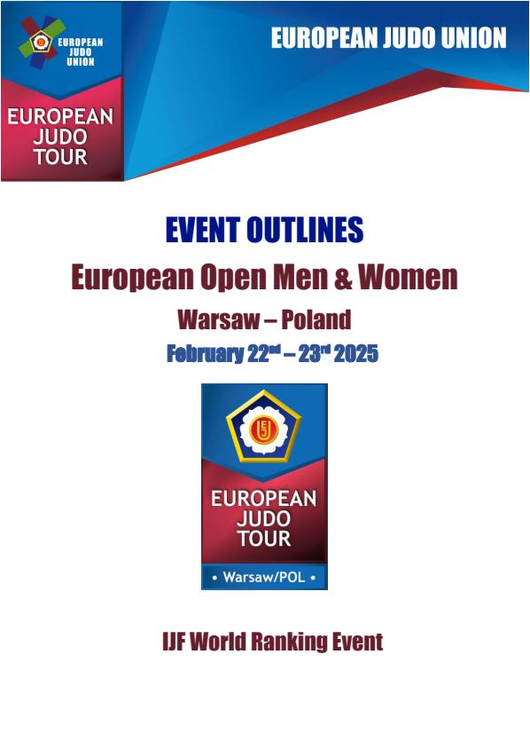 Resultados European Open de Judo de Varsovia. 22-02-25